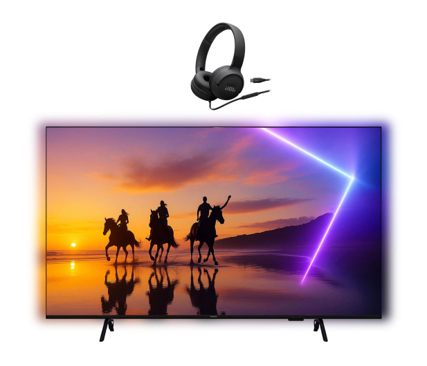 Philips 55PUS8400 55" Ambilight QLED 4K+SŁUCHAWKI NAUSZNE BT JBL - 1531908 - zdjęcie